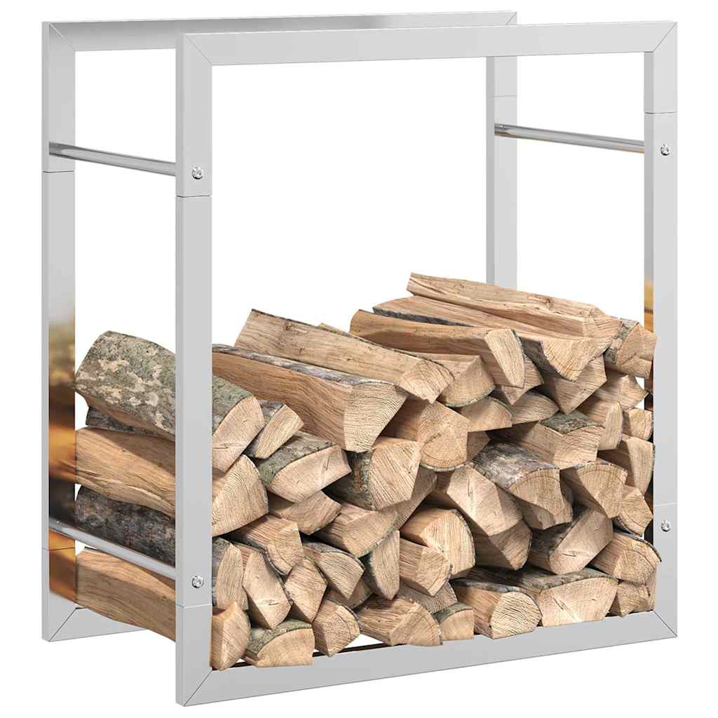 Haardhoutrek 50x28x56 cm roestvrij staal is nu te koop bij PeponiXL, paradijselijk wonen!