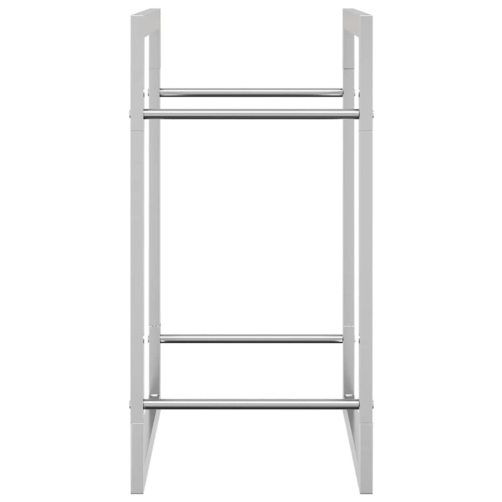 Haardhoutrek 50x28x56 cm roestvrij staal is nu te koop bij PeponiXL, paradijselijk wonen!