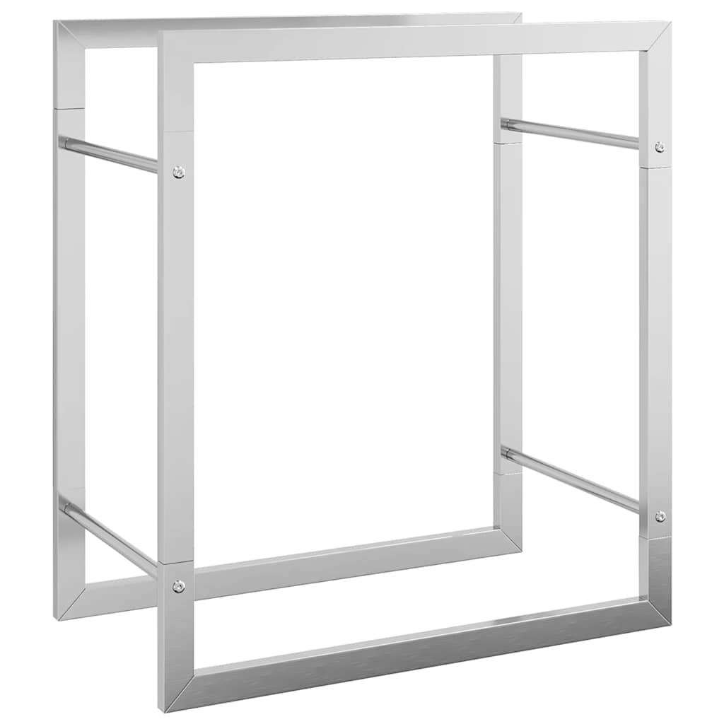 Haardhoutrek 50x28x56 cm roestvrij staal is nu te koop bij PeponiXL, paradijselijk wonen!
