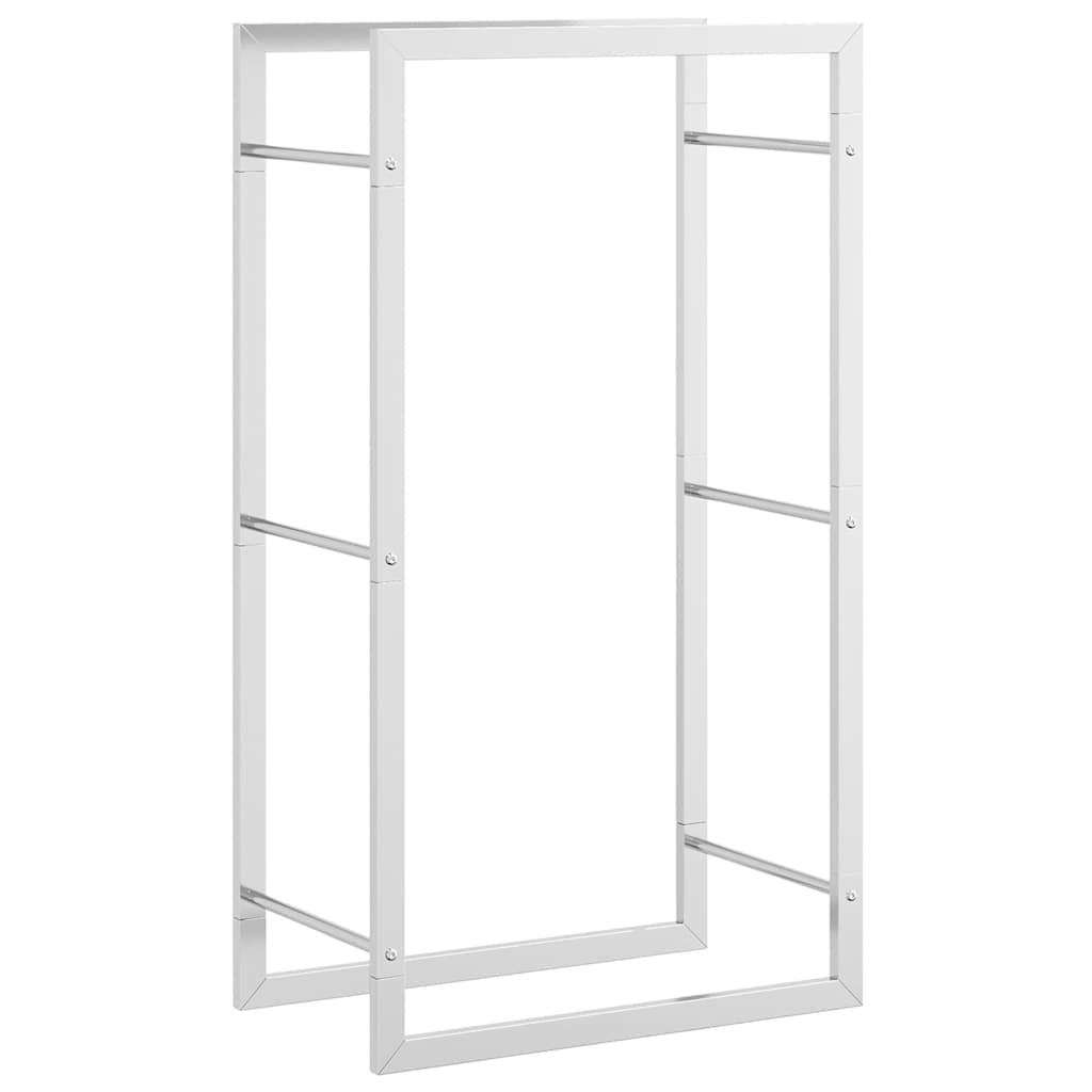 Haardhoutrek 50x28x94 cm roestvrij staal is nu te koop bij PeponiXL, paradijselijk wonen!