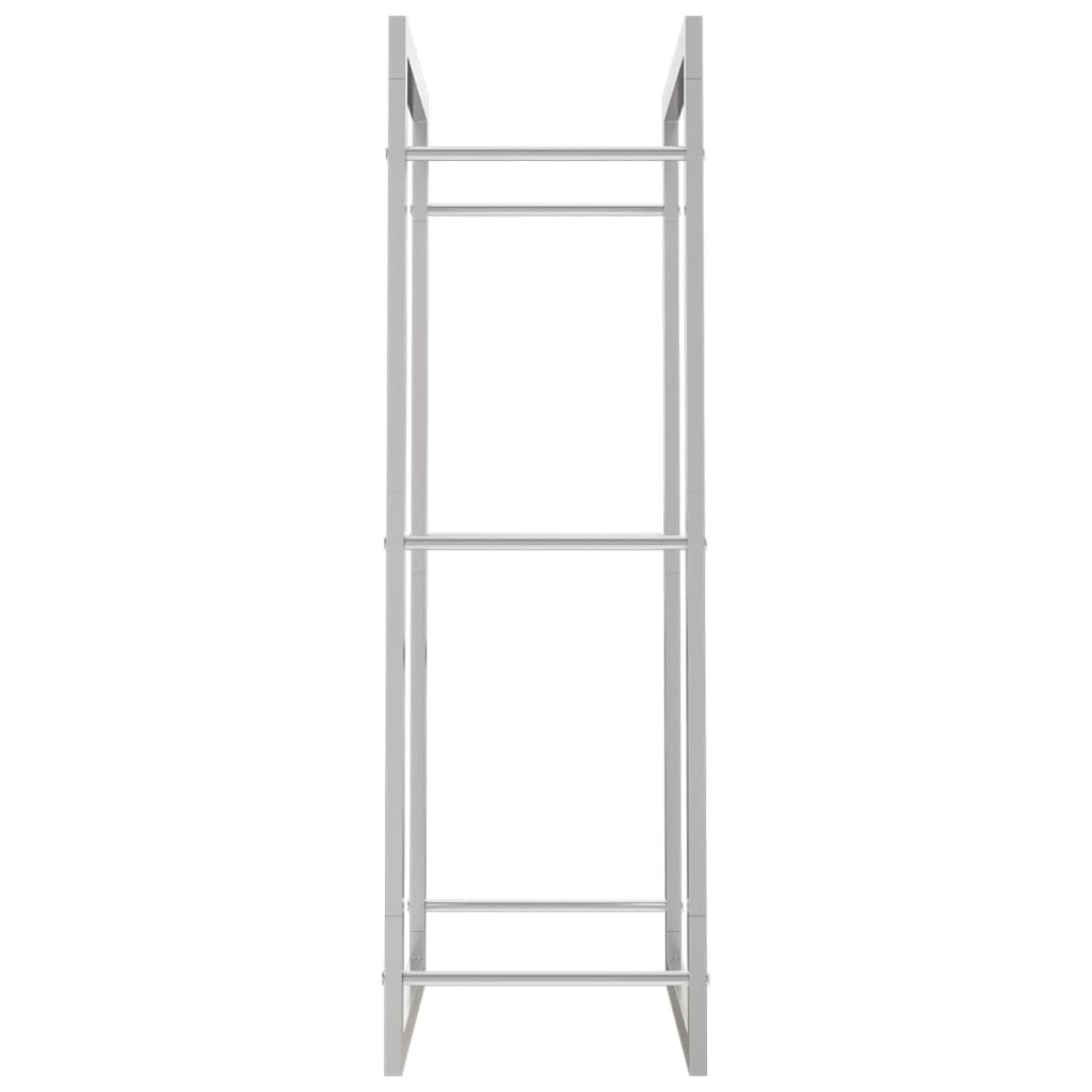 Haardhoutrek 50x28x94 cm roestvrij staal is nu te koop bij PeponiXL, paradijselijk wonen!