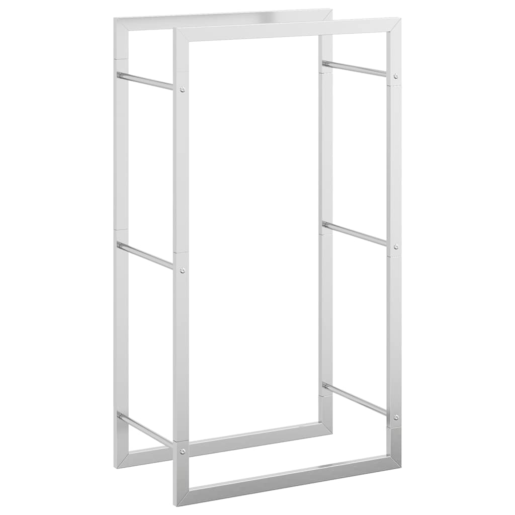 Haardhoutrek 50x28x94 cm roestvrij staal is nu te koop bij PeponiXL, paradijselijk wonen!
