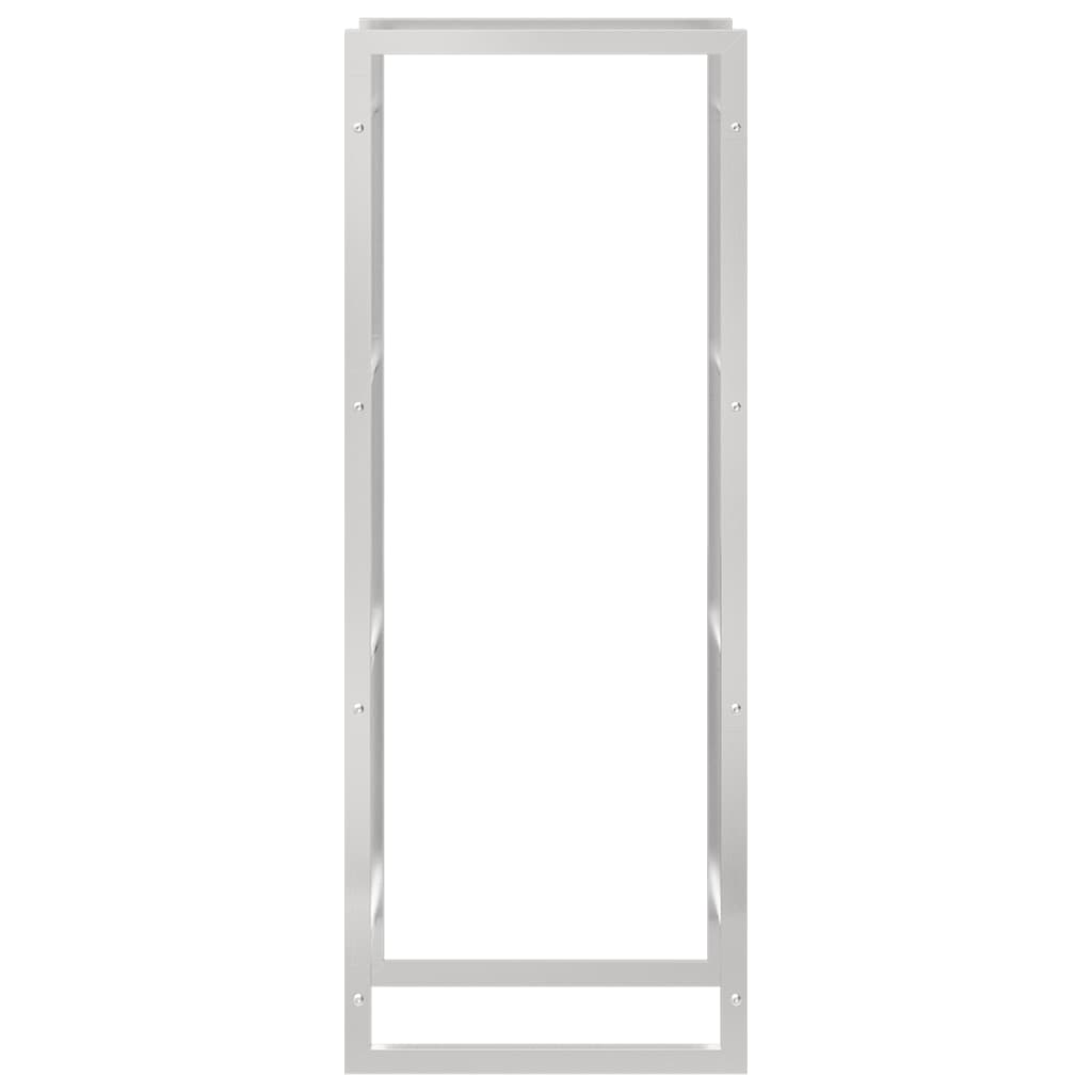 Haardhoutrek 50x28x132 cm roestvrij staal is nu te koop bij PeponiXL, paradijselijk wonen!