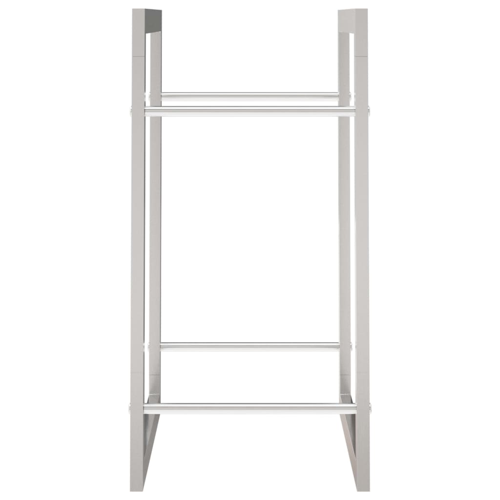 Haardhoutrek 80x28x86 cm roestvrij staal is nu te koop bij PeponiXL, paradijselijk wonen!