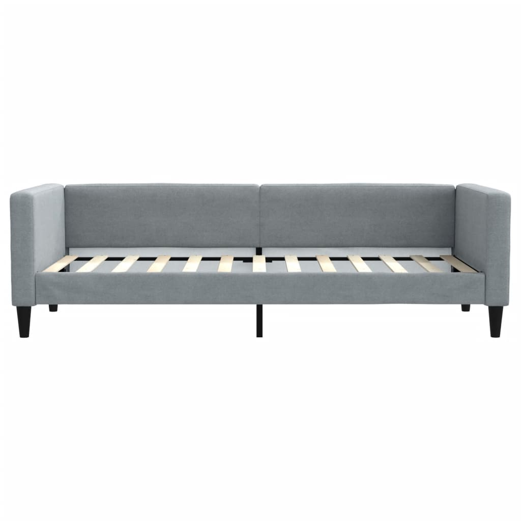 Slaapbank met matras 80x200 cm stof lichtgrijs is nu te koop bij PeponiXL, paradijselijk wonen!