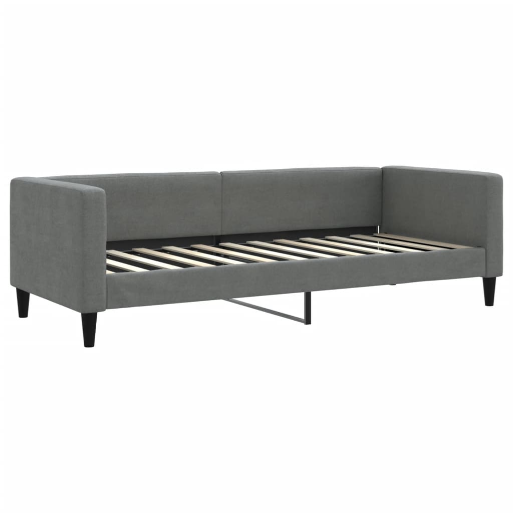 Slaapbank met matras 80x200 cm stof donkergrijs is nu te koop bij PeponiXL, paradijselijk wonen!