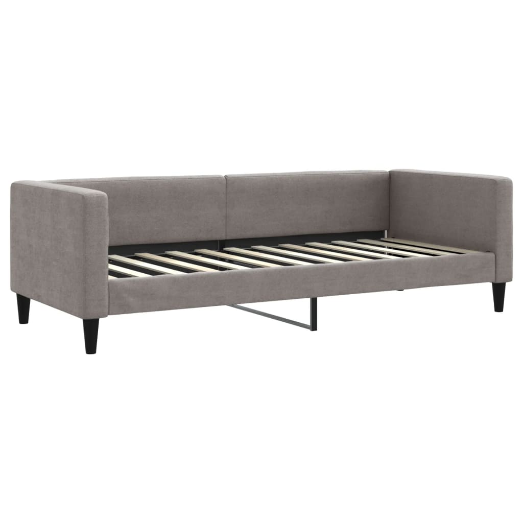 Slaapbank met matras 80x200 cm stof taupe is nu te koop bij PeponiXL, paradijselijk wonen!