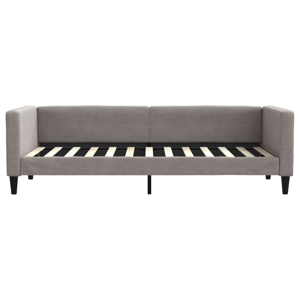 Slaapbank met matras 80x200 cm stof taupe is nu te koop bij PeponiXL, paradijselijk wonen!