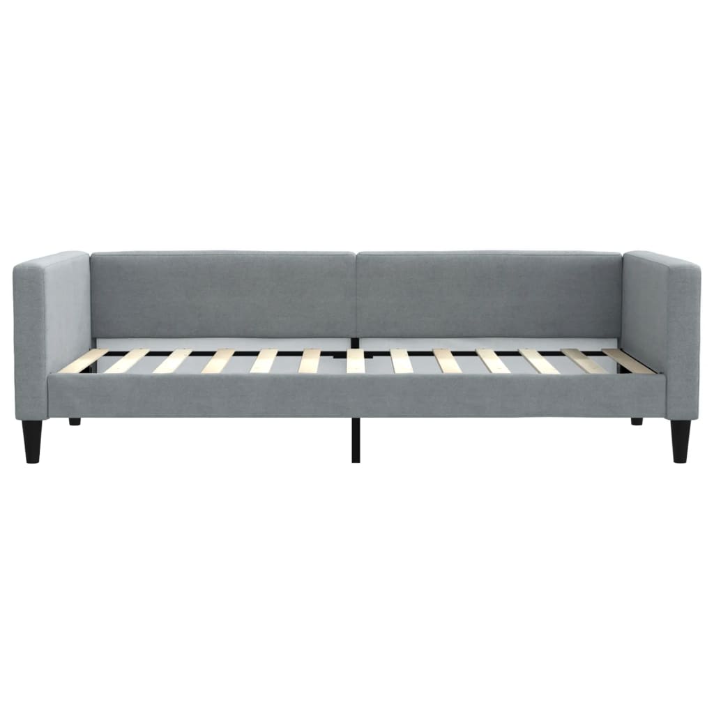 Slaapbank met matras 90x200 cm stof lichtgrijs is nu te koop bij PeponiXL, paradijselijk wonen!