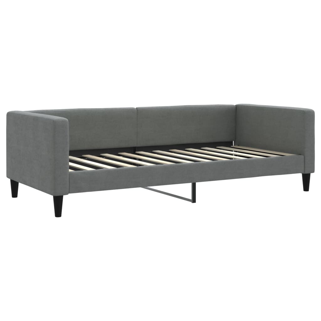 Slaapbank met matras 90x200 cm stof donkergrijs is nu te koop bij PeponiXL, paradijselijk wonen!