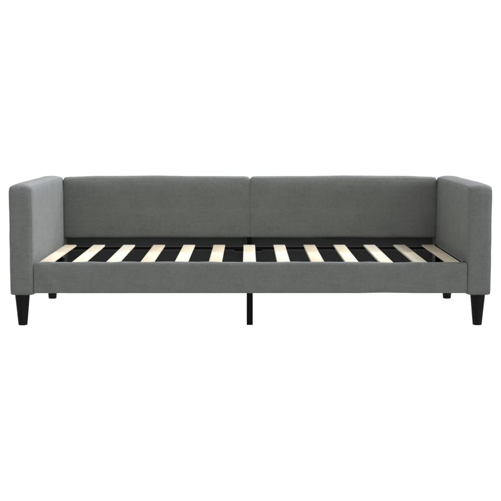 Slaapbank met matras 90x200 cm stof donkergrijs is nu te koop bij PeponiXL, paradijselijk wonen!