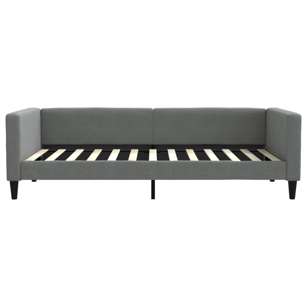 Slaapbank met matras 100x200 cm stof donkergrijs is nu te koop bij PeponiXL, paradijselijk wonen!