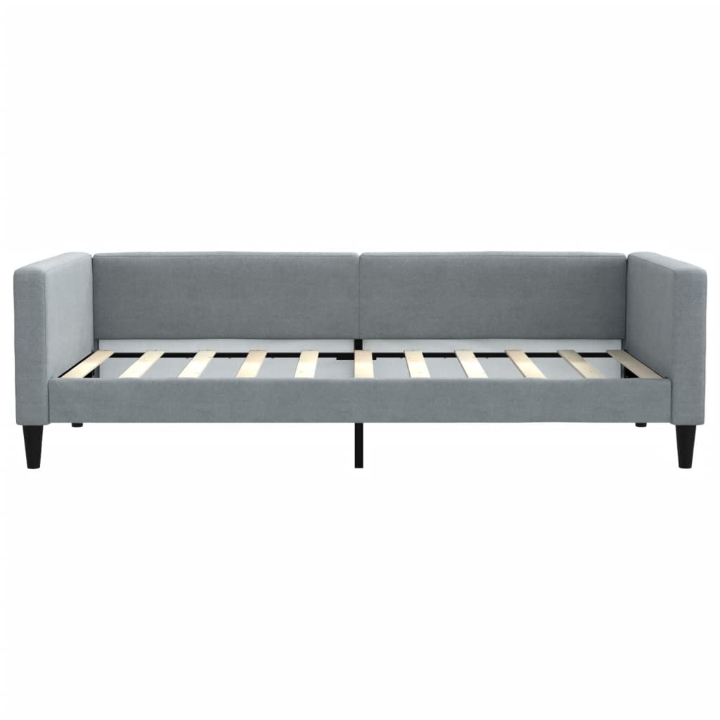 Slaapbank met matras 90x190 cm stof lichtgrijs is nu te koop bij PeponiXL, paradijselijk wonen!