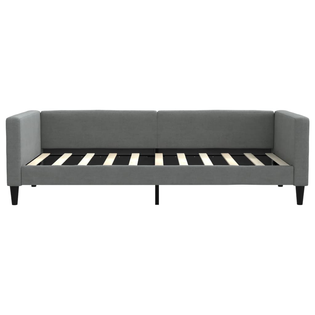 Slaapbank met matras 90x190 cm stof donkergrijs is nu te koop bij PeponiXL, paradijselijk wonen!