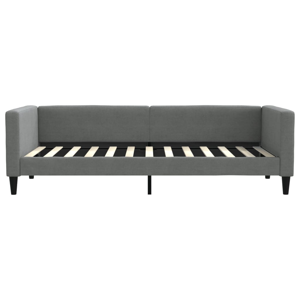 Slaapbank onderschuifbed en lades 90x200 cm stof donkergrijs is nu te koop bij PeponiXL, paradijselijk wonen!