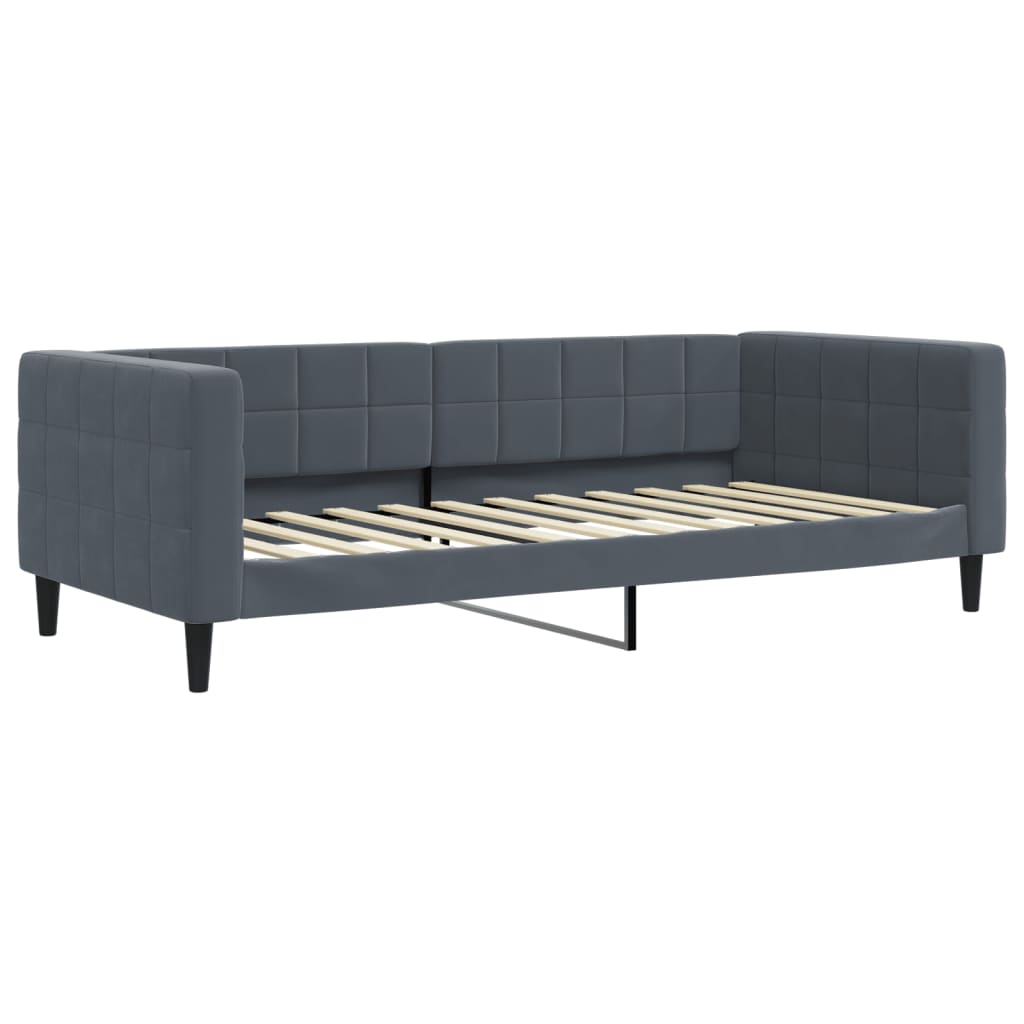 Slaapbank met matras 100x200 cm fluweel donkergroen is nu te koop bij PeponiXL, paradijselijk wonen!