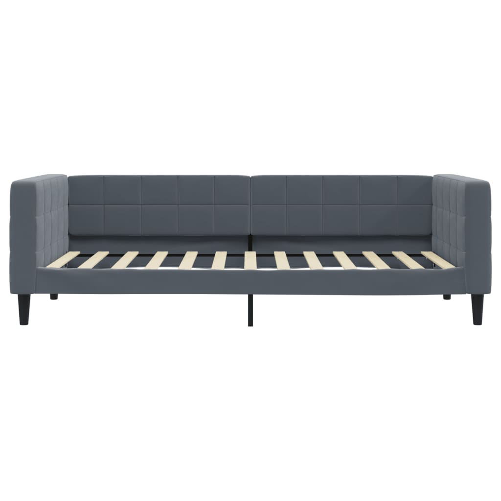 Slaapbank met matras 100x200 cm fluweel donkergroen is nu te koop bij PeponiXL, paradijselijk wonen!