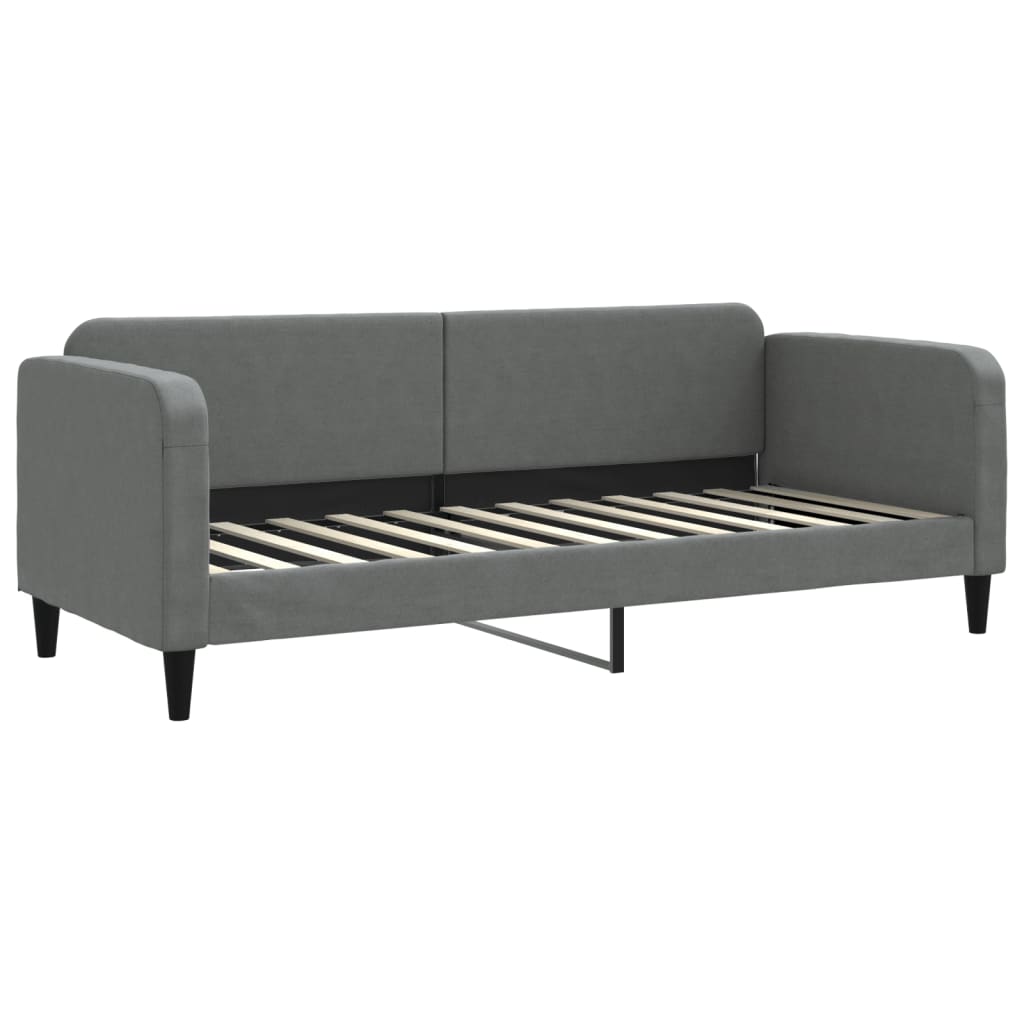 Slaapbank met matras 80x200 cm stof donkergrijs is nu te koop bij PeponiXL, paradijselijk wonen!