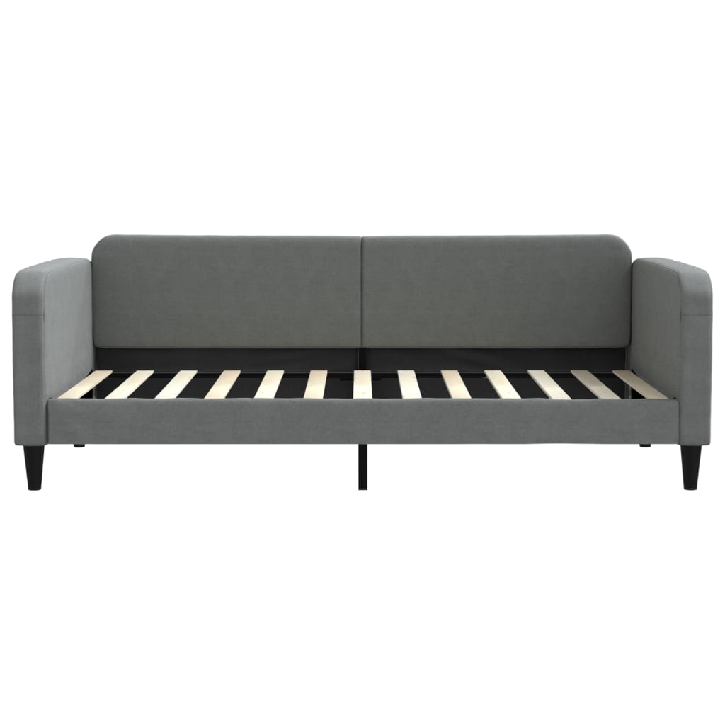 Slaapbank met matras 90x200 cm stof donkergrijs is nu te koop bij PeponiXL, paradijselijk wonen!