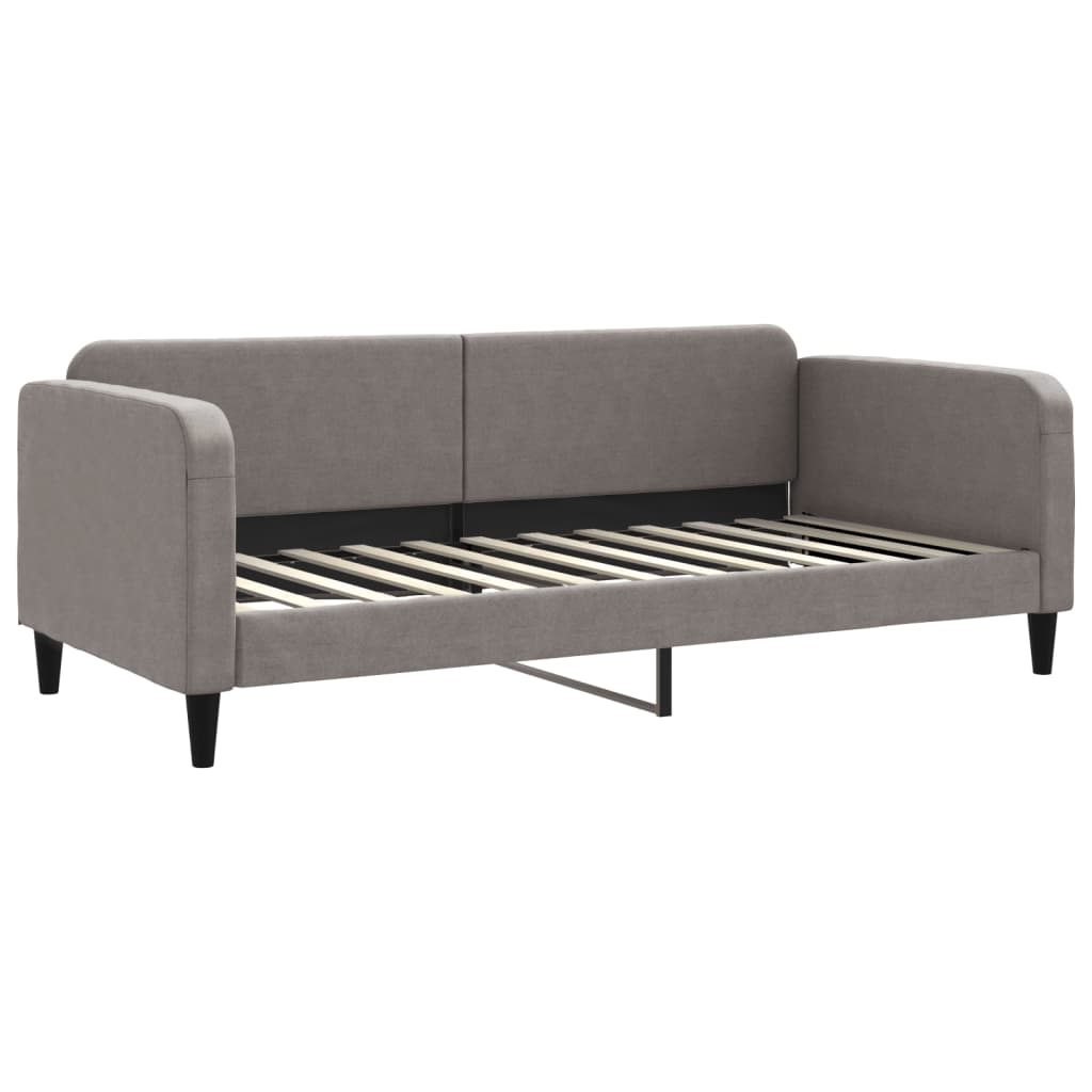 Slaapbank met matras 90x200 cm stof taupe is nu te koop bij PeponiXL, paradijselijk wonen!