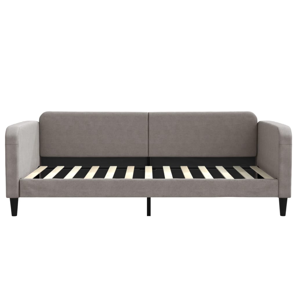 Slaapbank met matras 100x200 cm stof taupe is nu te koop bij PeponiXL, paradijselijk wonen!