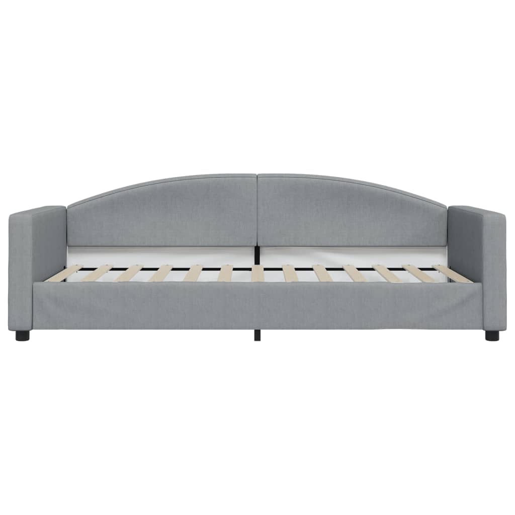 Slaapbank met matras 90x200 cm stof lichtgrijs is nu te koop bij PeponiXL, paradijselijk wonen!