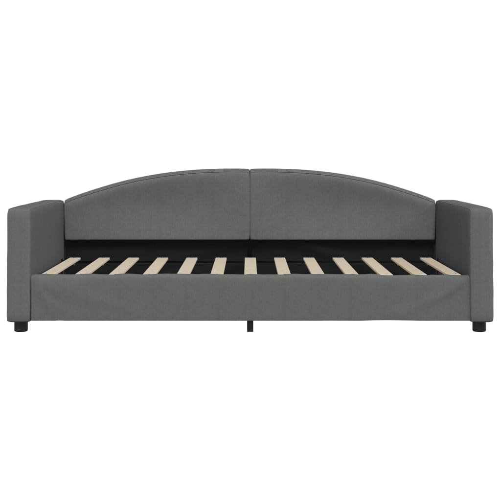 Slaapbank met matras 90x200 cm stof donkergrijs is nu te koop bij PeponiXL, paradijselijk wonen!