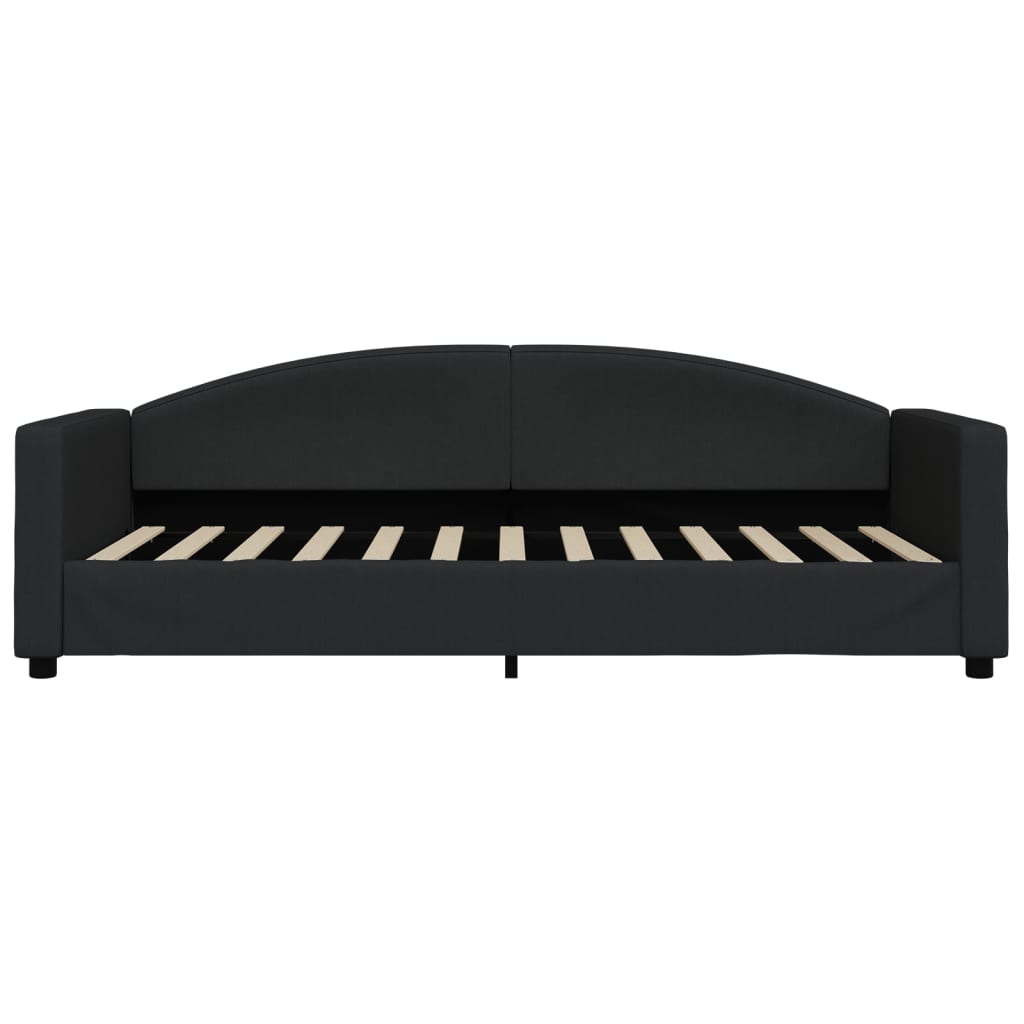 Slaapbank met matras 90x200 cm stof zwart is nu te koop bij PeponiXL, paradijselijk wonen!