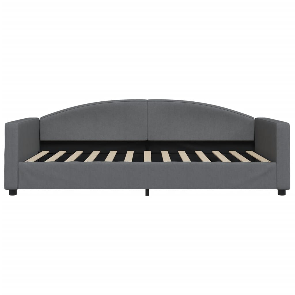 Slaapbank met matras 100x200 cm stof donkergrijs is nu te koop bij PeponiXL, paradijselijk wonen!