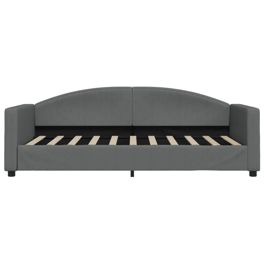 Slaapbank met matras 90x190 cm stof donkergrijs is nu te koop bij PeponiXL, paradijselijk wonen!