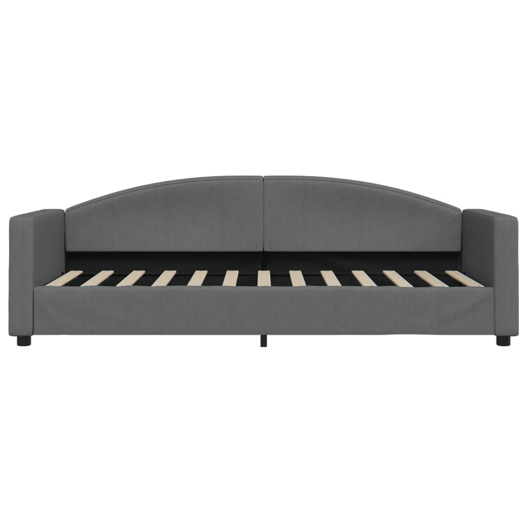 Slaapbank onderschuifbed en lades 80x200 cm stof donkergrijs is nu te koop bij PeponiXL, paradijselijk wonen!