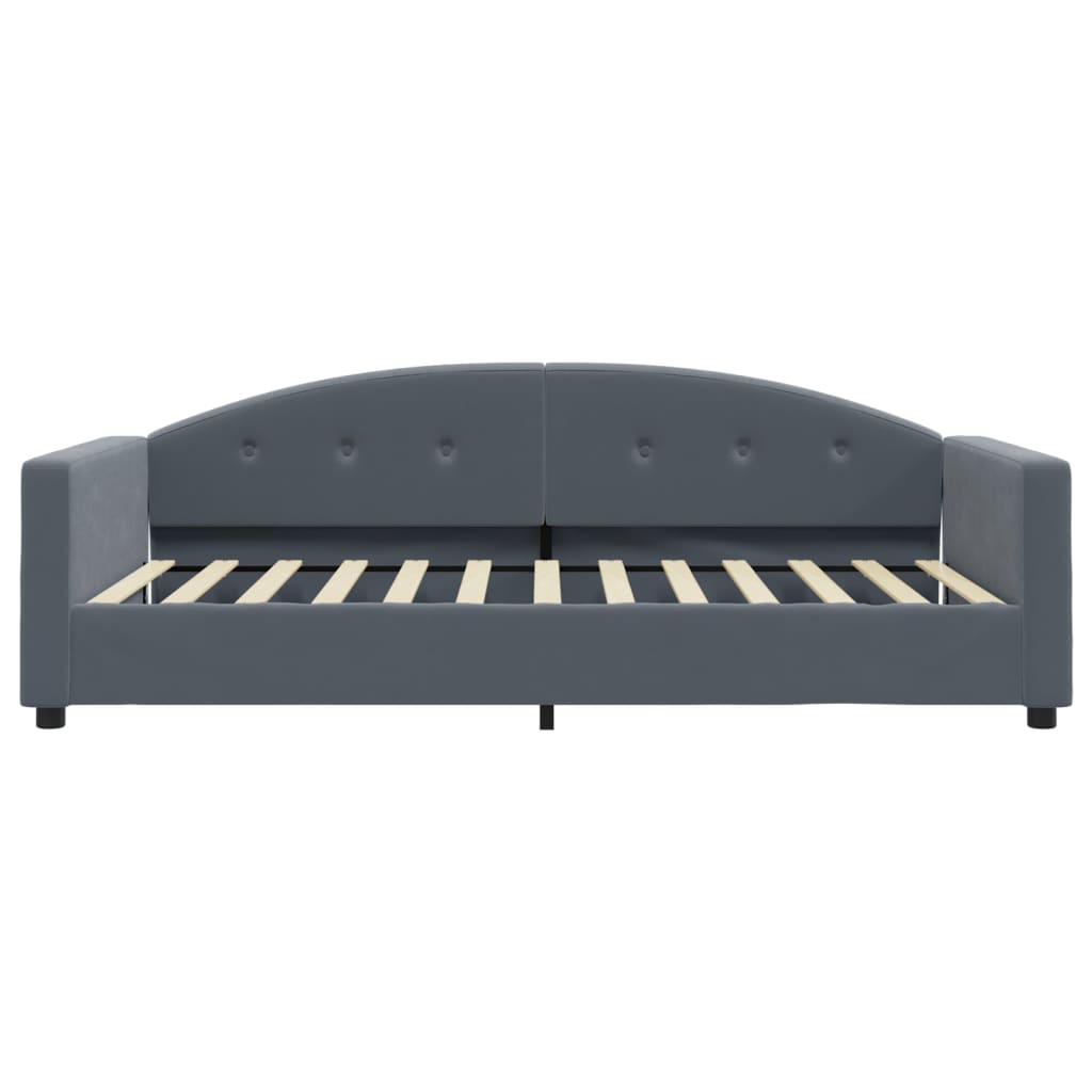 Slaapbank met matras 100x200 cm fluweel donkergroen is nu te koop bij PeponiXL, paradijselijk wonen!