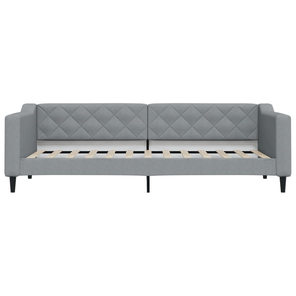 Slaapbank met matras 80x200 cm stof lichtgrijs is nu te koop bij PeponiXL, paradijselijk wonen!