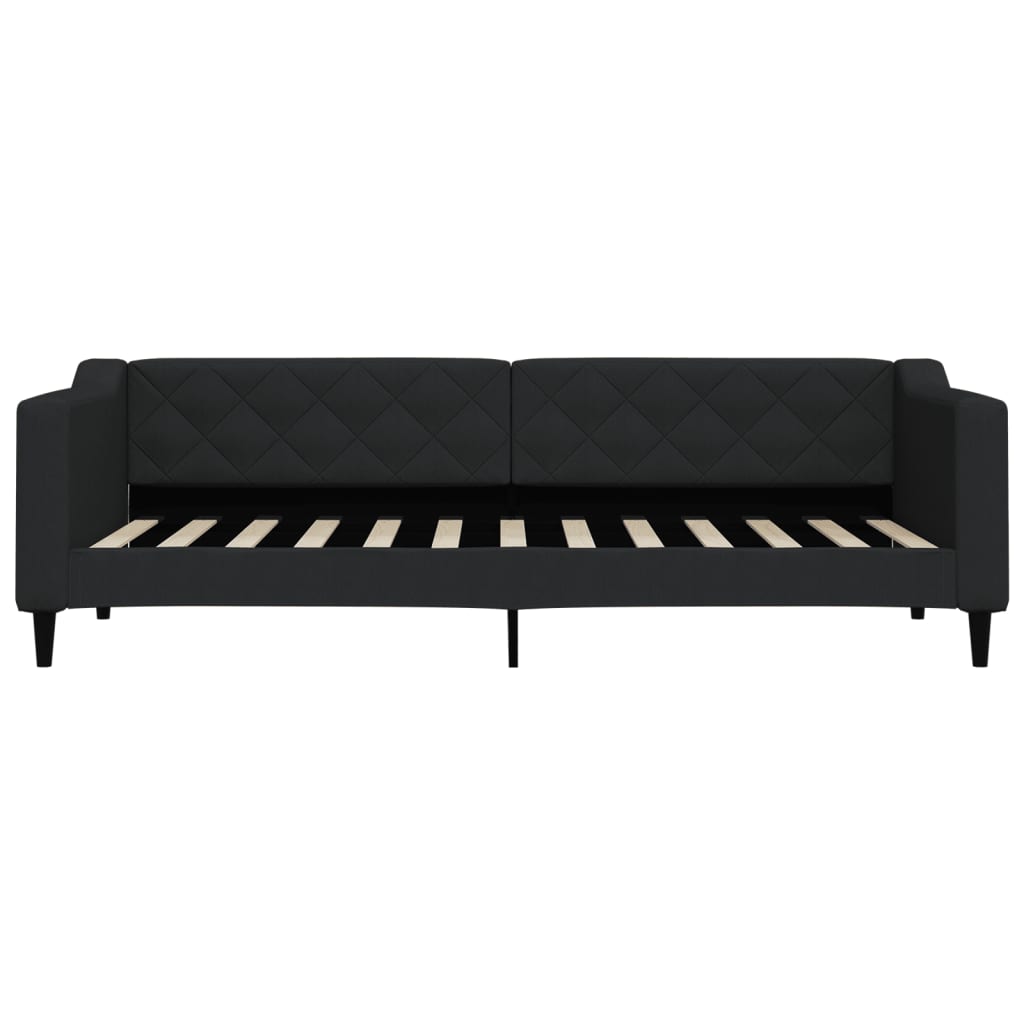 Slaapbank met matras 80x200 cm stof zwart is nu te koop bij PeponiXL, paradijselijk wonen!