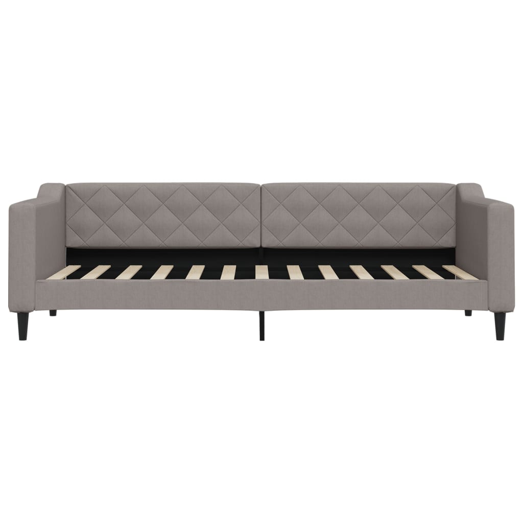 Slaapbank met matras 80x200 cm stof taupe is nu te koop bij PeponiXL, paradijselijk wonen!