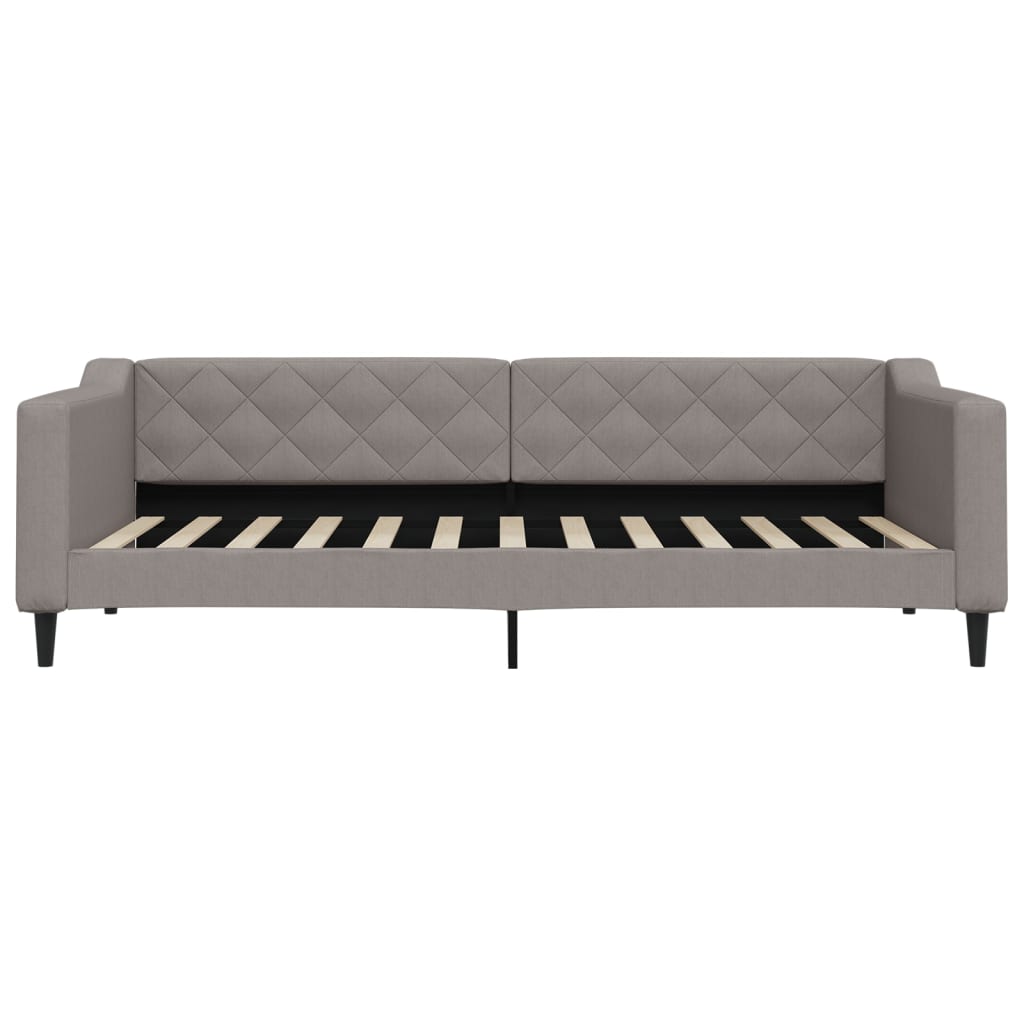 Slaapbank met matras 90x200 cm stof taupe is nu te koop bij PeponiXL, paradijselijk wonen!