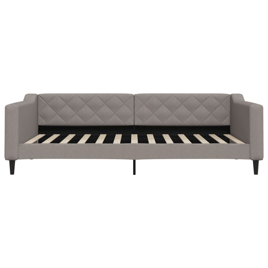 Slaapbank met matras 100x200 cm stof taupe is nu te koop bij PeponiXL, paradijselijk wonen!