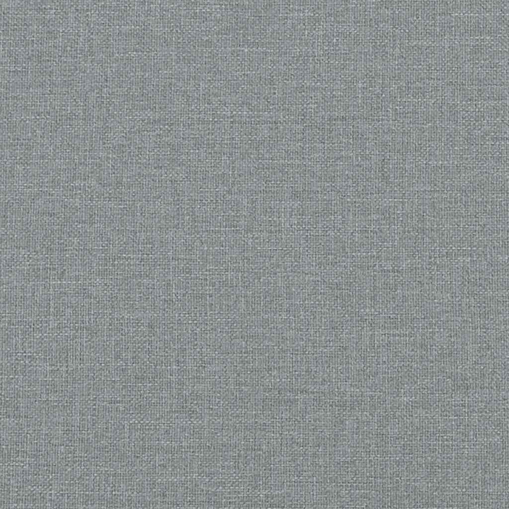 Slaapbank met onderschuifbed lades 100x190 cm stof lichtgrijs