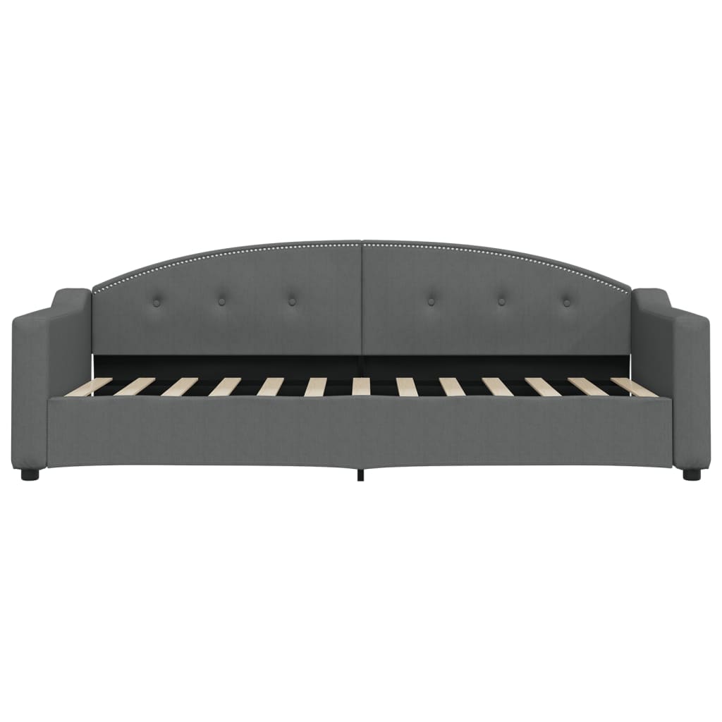 Slaapbank met matras 80x200 cm stof donkergrijs is nu te koop bij PeponiXL, paradijselijk wonen!