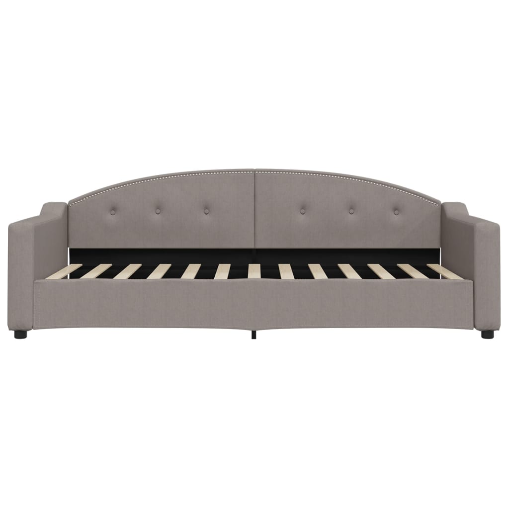 Slaapbank met matras 90x200 cm stof taupe is nu te koop bij PeponiXL, paradijselijk wonen!
