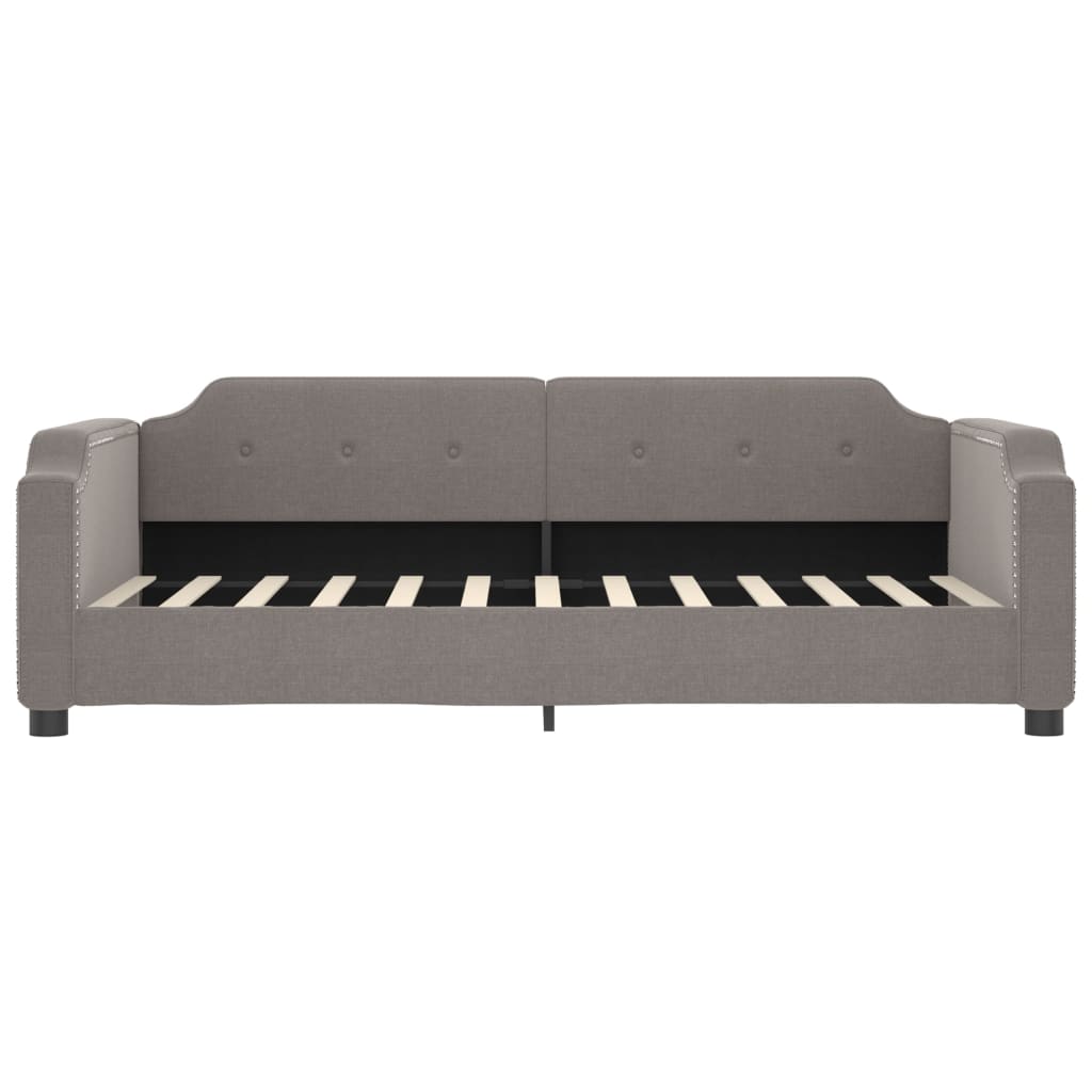 Slaapbank met matras 90x200 cm stof taupe is nu te koop bij PeponiXL, paradijselijk wonen!