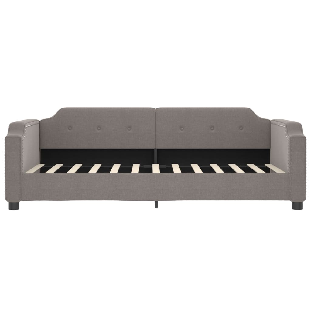 Slaapbank met matras 100x200 cm stof taupe is nu te koop bij PeponiXL, paradijselijk wonen!