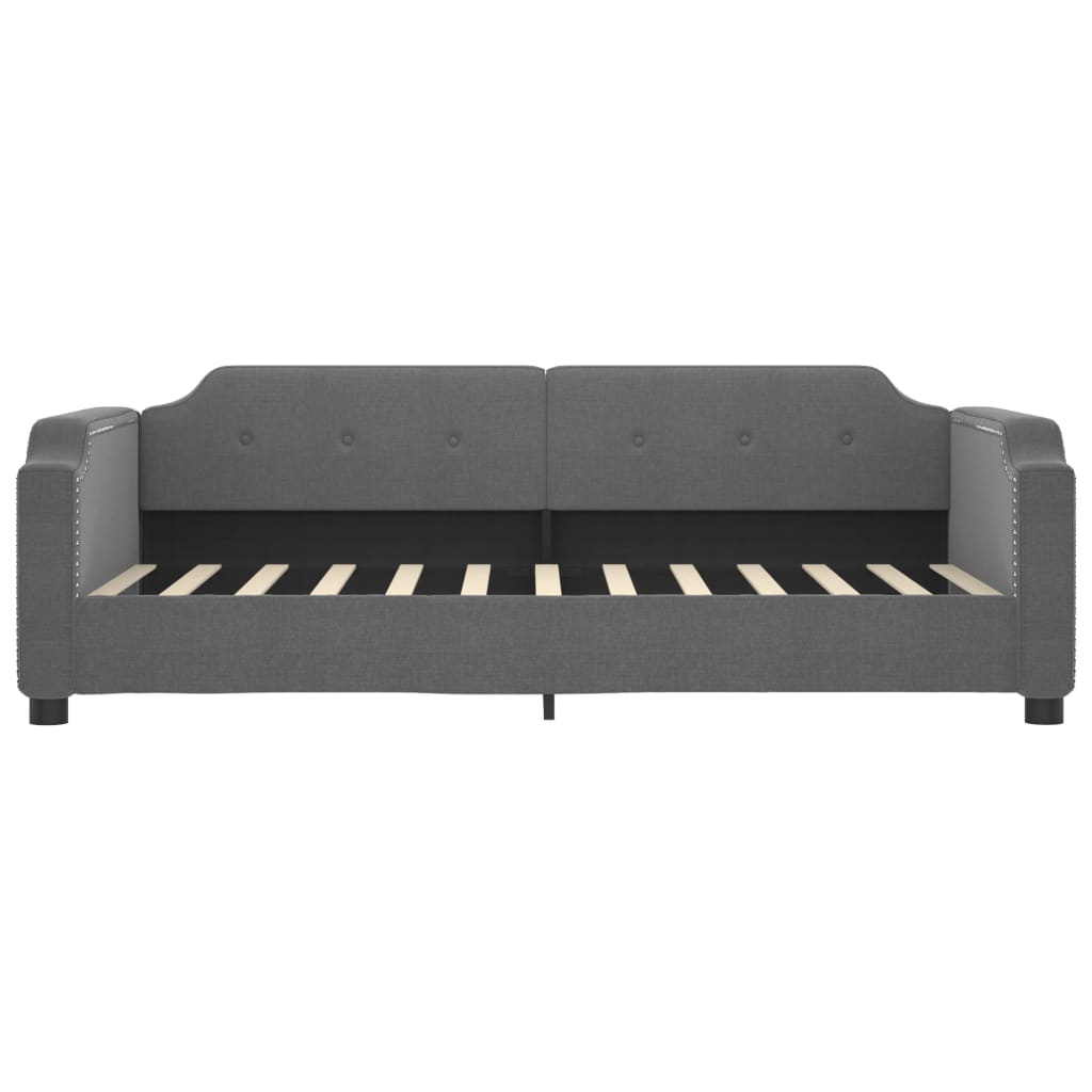 Slaapbank onderschuifbed en lades 80x200 cm stof donkergrijs is nu te koop bij PeponiXL, paradijselijk wonen!