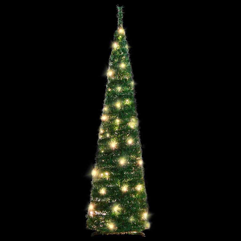 Kunstkerstboom pop-up 50 LED's 120 cm groen is nu te koop bij PeponiXL, paradijselijk wonen!