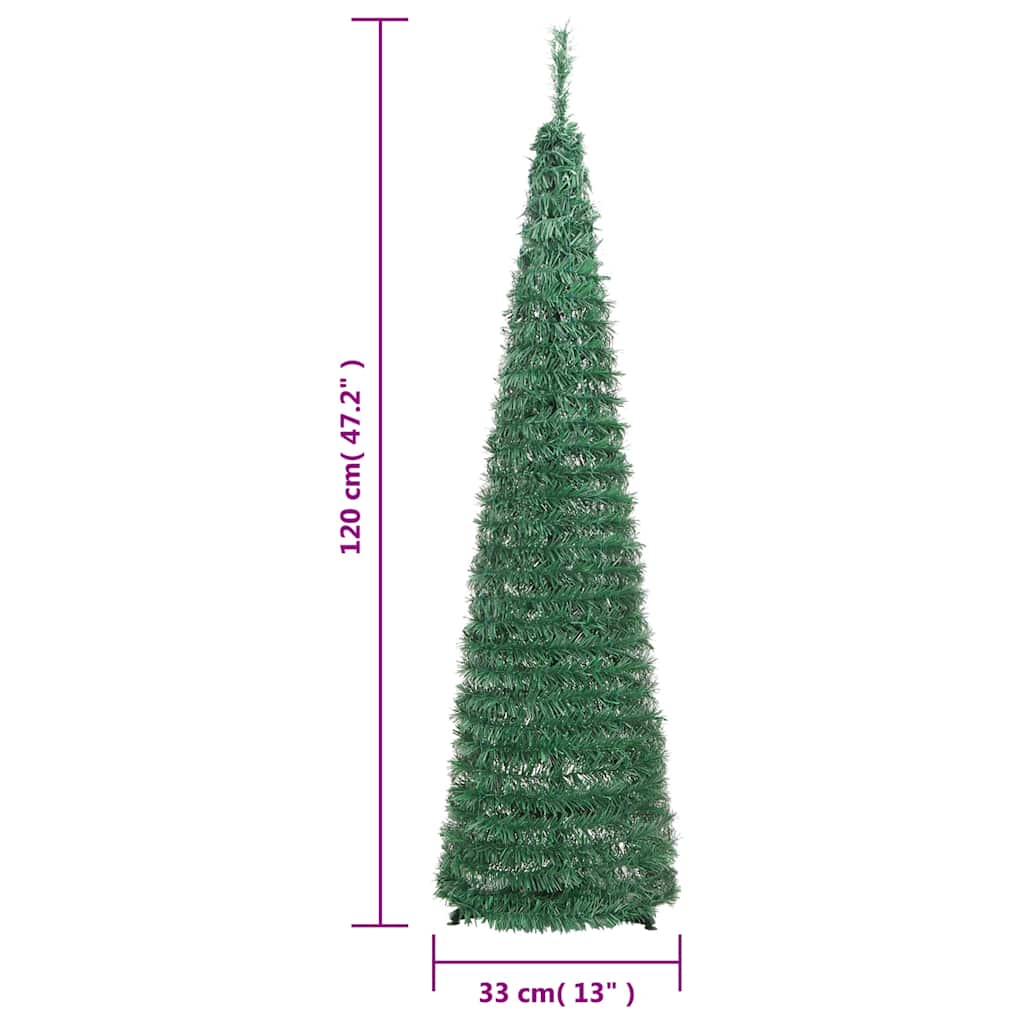 Kunstkerstboom pop-up 50 LED's 120 cm groen is nu te koop bij PeponiXL, paradijselijk wonen!