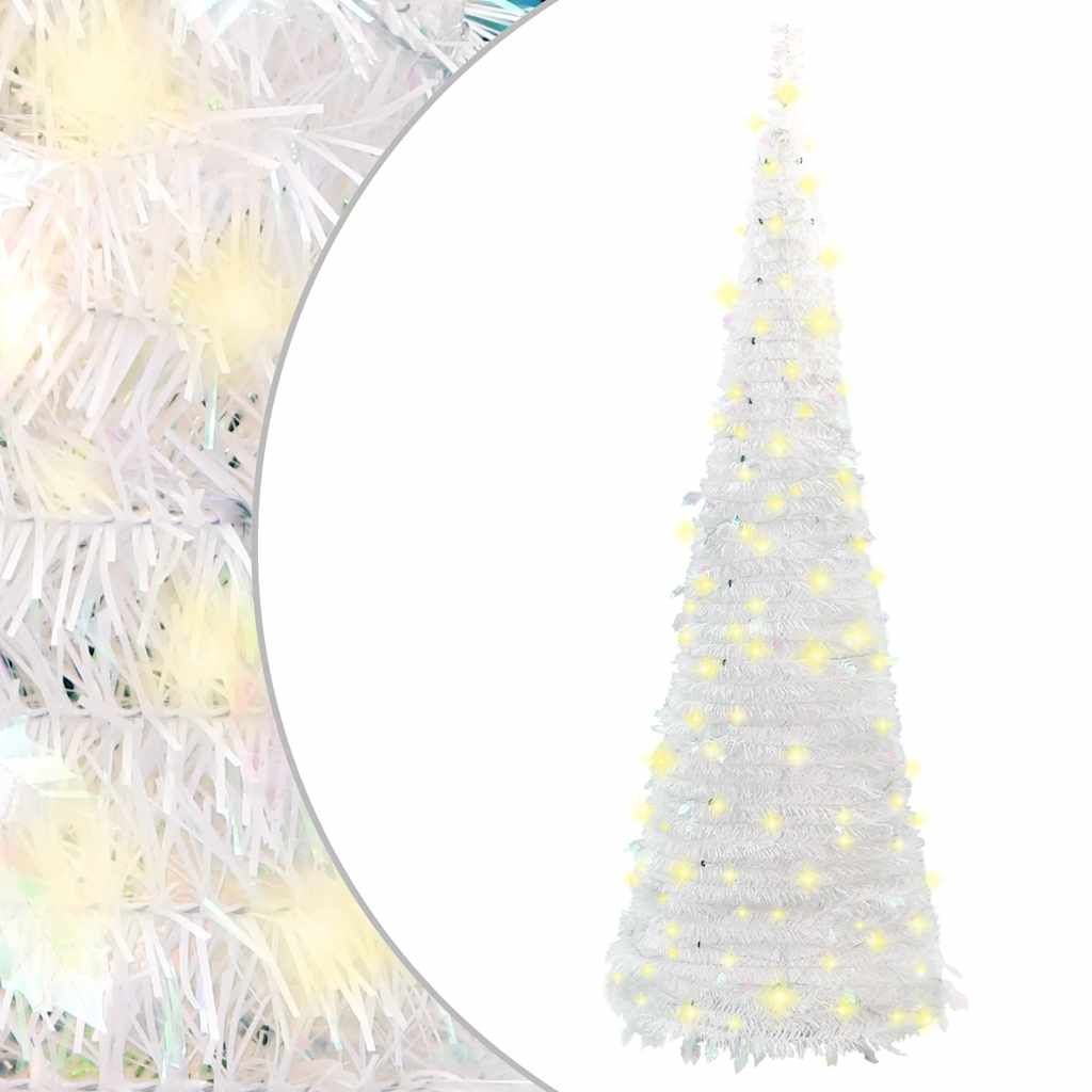 Kunstkerstboom pop-up 150 LED's 180 cm wit is nu te koop bij PeponiXL, paradijselijk wonen!