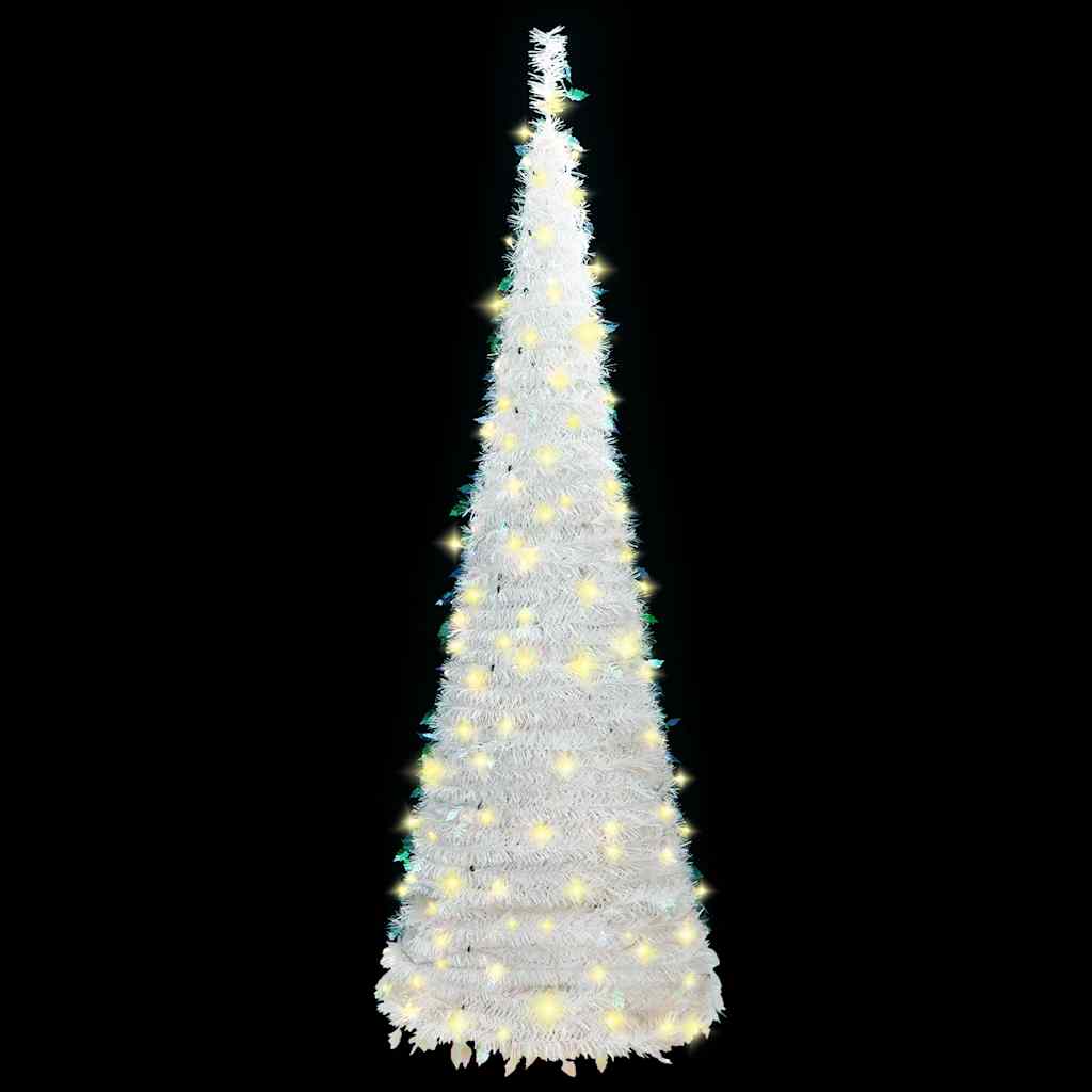 Kunstkerstboom pop-up 200 LED's 210 cm wit is nu te koop bij PeponiXL, paradijselijk wonen!