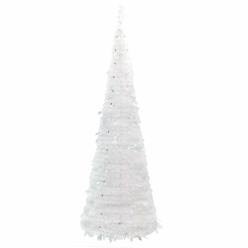 Kunstkerstboom pop-up 200 LED's 210 cm wit is nu te koop bij PeponiXL, paradijselijk wonen!