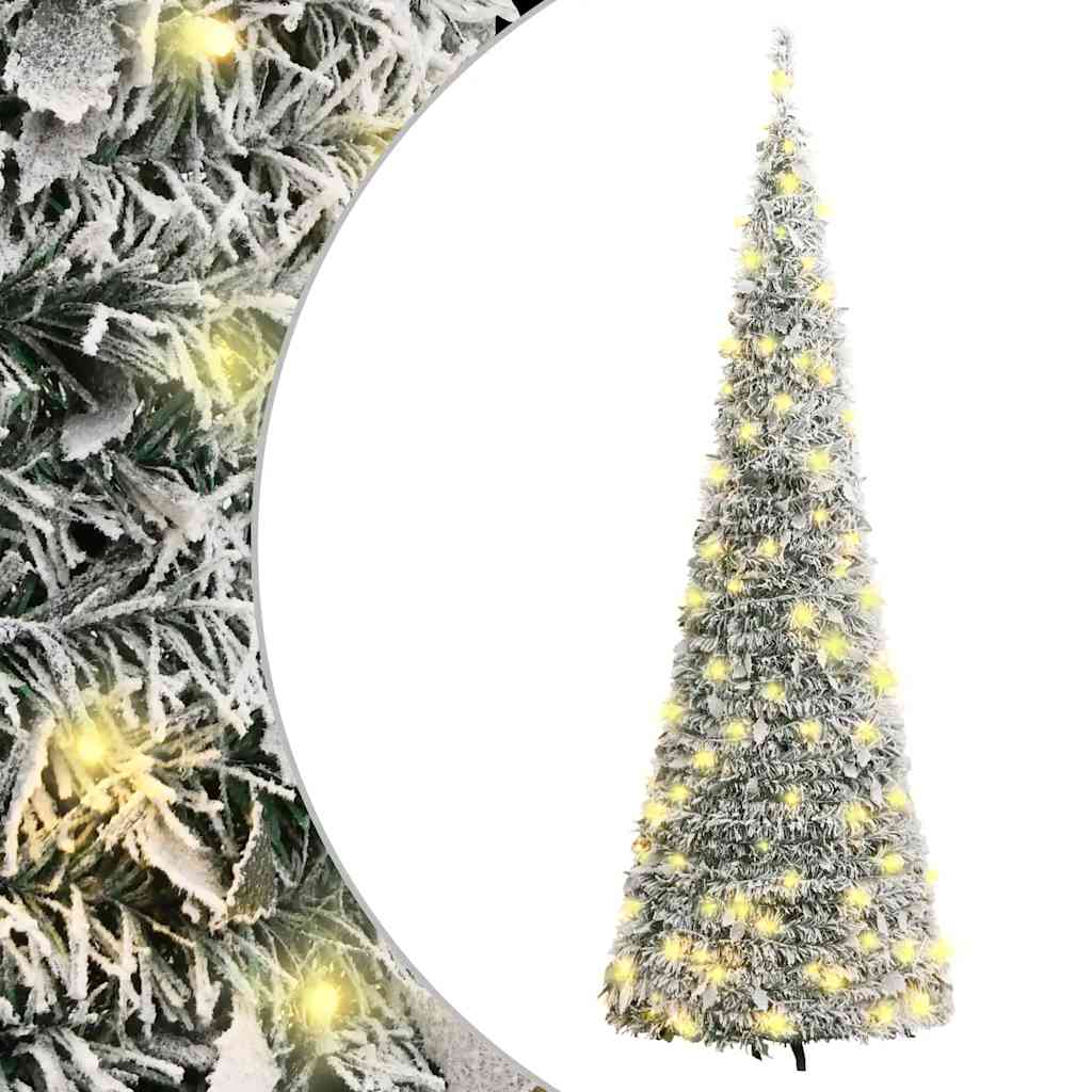 Kunstkerstboom pop-up met sneeuw 200 LED's 210 cm is nu te koop bij PeponiXL, paradijselijk wonen!
