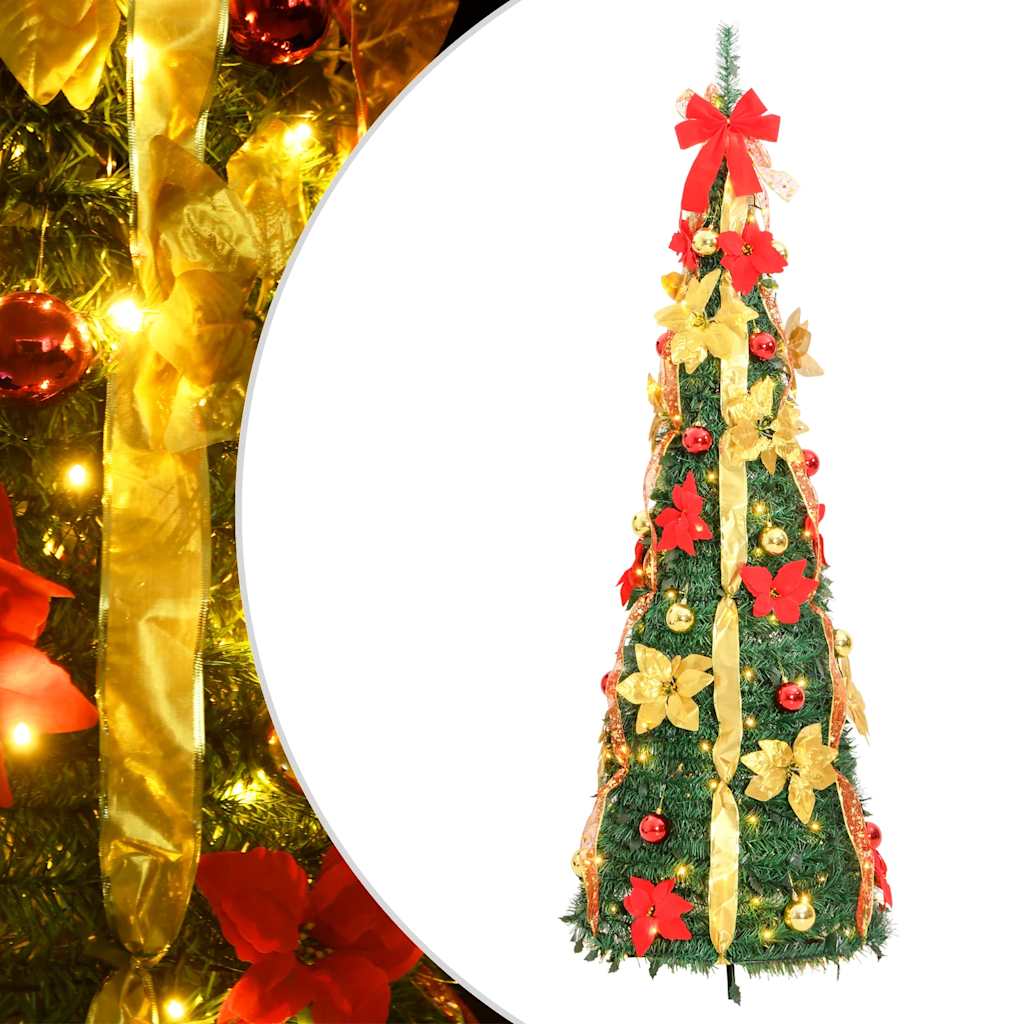 Kunstkerstboom pop-up 100 LED's 150 cm groen is nu te koop bij PeponiXL, paradijselijk wonen!